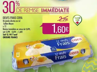 Match Oeufs Frais Cora offre