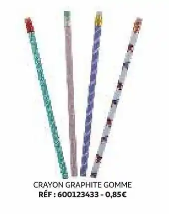 Crayon graphite gomme