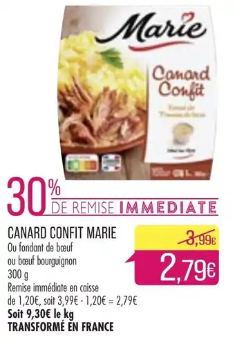 Match Canard Confit Marie offre