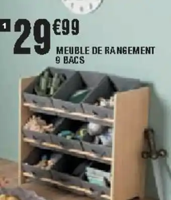 La Foir'Fouille Meuble de rangement 9 bacs offre