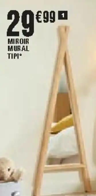 Miroir mural tipi