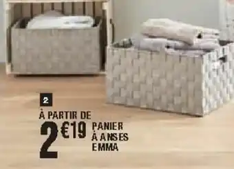 La Foir'Fouille Panier à anses emma offre