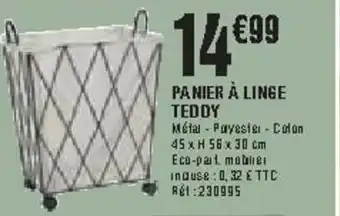 La Foir'Fouille Panier à linge teddy offre