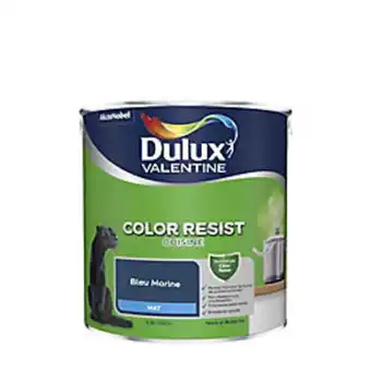 Castorama Peinture murs et boiseries color resist cuisine dulux valentine mat bleu marine 2,5l offre