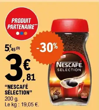 E.Leclerc "NESCAFÉ SÉLECTION" offre