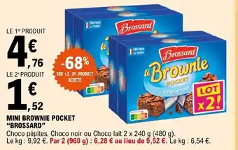 E.Leclerc MINI BROWNIE POCKET "BROSSARD" offre