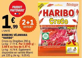 E.Leclerc BONBONS VÉLOMANIA "HARIBO" offre