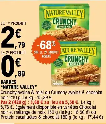 E.Leclerc BARRES "NATURE VALLEY" offre