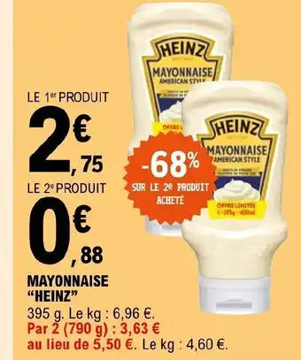 E.Leclerc MAYONNAISE "HEINZ" offre