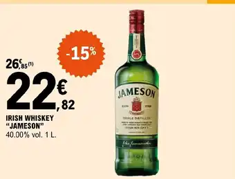 E.Leclerc IRISH WHISKEY "JAMESON" 40.00% vol. 1 L. offre