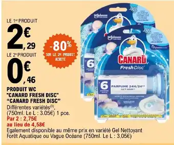 E.Leclerc PRODUIT WC "CANARD FRESH DISC" CANARD offre