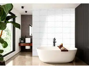 Brico Dépôt Carrelage mural blanc mia aspect marbre 25 x 33 cm ep. 8,8 mm offre