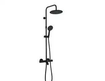 Brico Dépôt Colonne bain-douche thermostatique noir mat offre