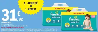 E.Leclerc CHANGES BEBE Format Maxi Pack. offre
