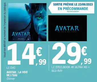 E.Leclerc AVATAR: LA VOIE DE L'EAU Disney offre
