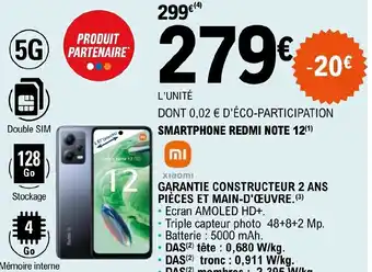 E.Leclerc GARANTIE CONSTRUCTEUR 2 ANS PIÈCES ET MAIN-D'ŒUVRE. (³) Ecran AMOLED HD+. offre