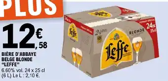 E.Leclerc BIÈRE D'ABBAYE BELGE BLONDE offre