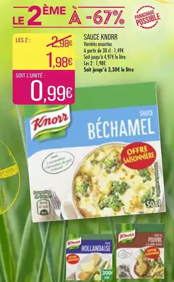 Match Sauce Knorr offre