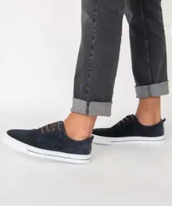 Gémo Baskets homme en cuir à semelle contrastante - tanéo offre