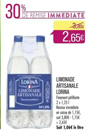 Match Limonade Artisanale Lorina offre
