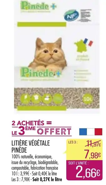 Match Litière Végétale Pinède offre
