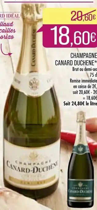 Match Champagne Canard Duchene offre