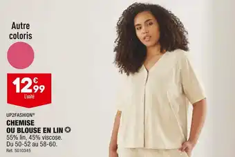 ALDI Up2fashion chemise ou blouse en lin offre