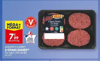 ALDI Boucherie st-clément 8 steaks hachés offre