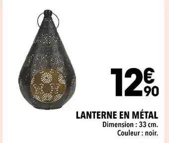 Supeco Lanterne en métal offre