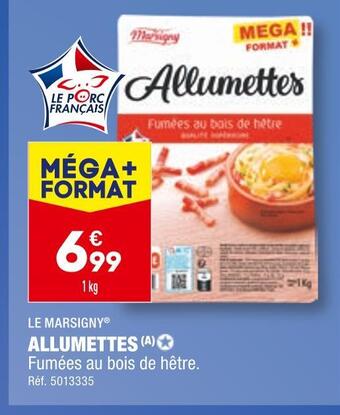 ALDI Le marsigny allumettes offre
