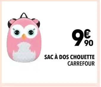 Supeco Carrefour sac à dos chouette offre