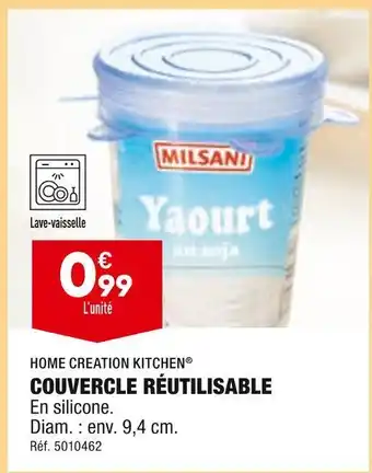 ALDI Home creation kitchen couvercle réutilisable offre