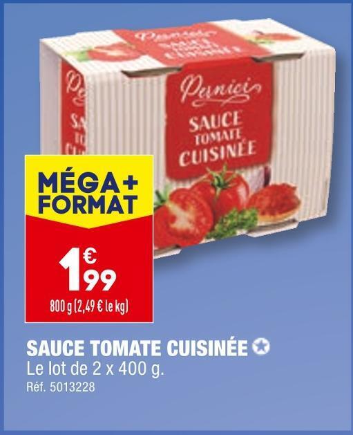 Promo Sauce tomate cuisinée chez ALDI