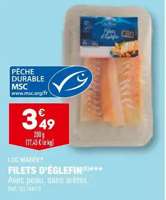 ALDI Filets d’églefin offre