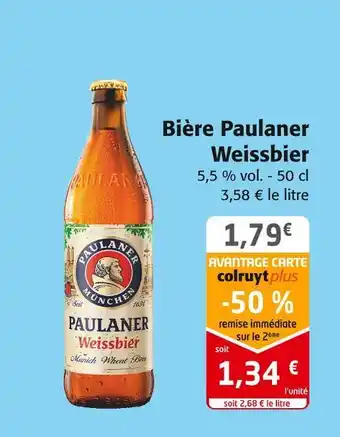 Colruyt Paulaner bière weissbier offre