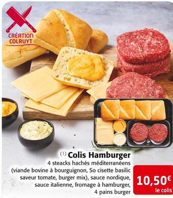 Colruyt Colis hamburger offre