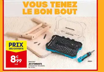 ALDI Workzone jeu d’embouts offre