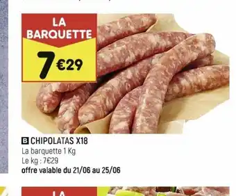 Leader Price B CHIPOLATAS X18 offre