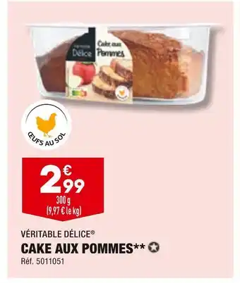 ALDI Véritable délice cake aux pommes offre
