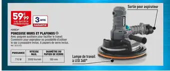 ALDI Ferrex ponceuse murs et plafonds offre