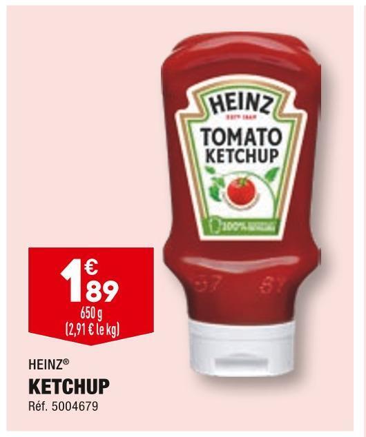 Promo Heinz ketchup chez ALDI