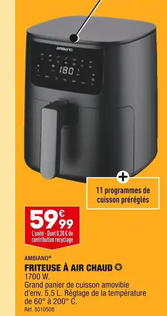 ALDI Ambiano friteuse à air chaud offre