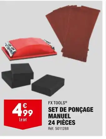 ALDI Fx tools set de ponçage manuel 24 pièces offre