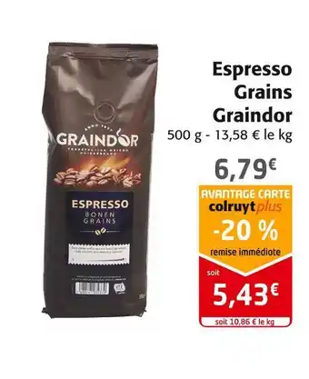 Graindor espresso grains