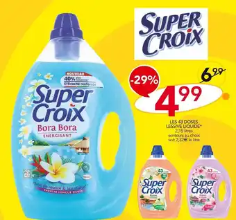 Stokomani Super croix les 43 doses lessive liquide* offre