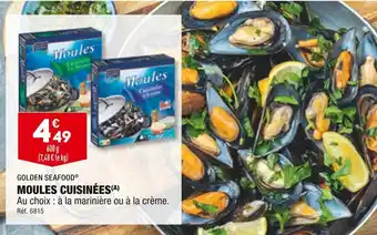 ALDI Golden seafood moules cuisinées offre