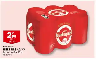 ALDI Karlsquell bière pils 4,2° offre