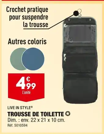 ALDI Live in style trousse de toilette offre