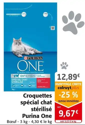 Colruyt Purina one croquettes spécial chat stérilisé offre