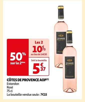 Auchan Côtes de provence aop offre